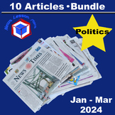 Bundle_10 Politics Current Events Articles & Activity Pack
