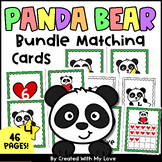 Bundle Panda Letters & Numbers Matching Cards, Kindergarte