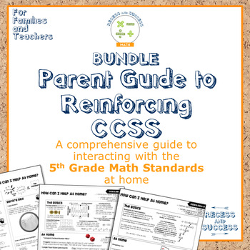 Preview of Bundle: Parent Guide to Reinforcing CCSS Math: Grade 5