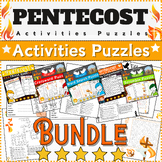 Bundle Pentecost Activities: Word Scramble/Word Search/Cro