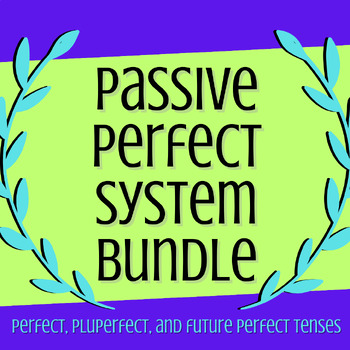 Preview of Bundle: Perfect System Practice Activities, Passive Voice (Latin Verbs)