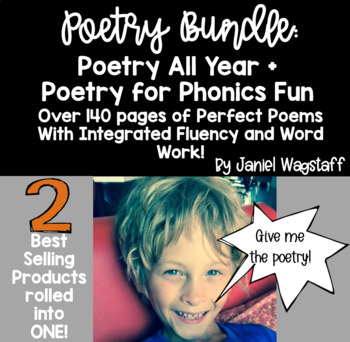 Preview of Bundle: Poetry All Year & Poetry For Phonics Fun with Fluency, Word Sorts + K-2
