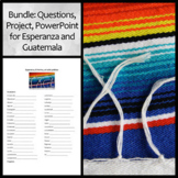 Bundle: PowerPoint, Vocabulary, Questions & Project for Es