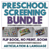 Bundle Preschool Speech & Language Screening Kit with No P