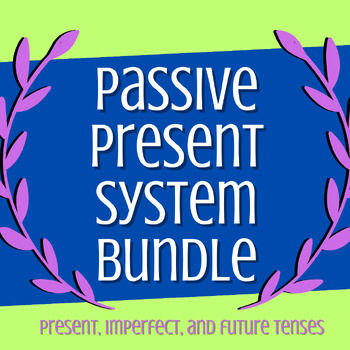 Preview of Bundle: Present System Practice Activities, Passive Voice (Latin Verbs)
