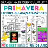 Bundle Primavera Lectura Matemáticas Fin de año Cinco de M