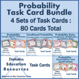 Bundle Probability Task Cards (80 Cards) (Common Core Aligned)