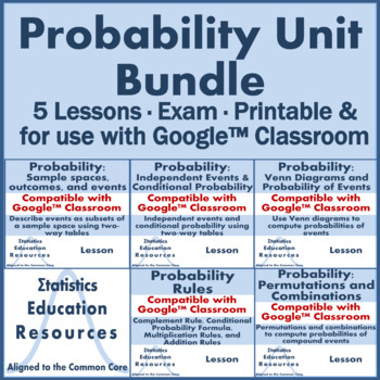 Preview of Bundle: Probability Unit Curriculum (Common Core)