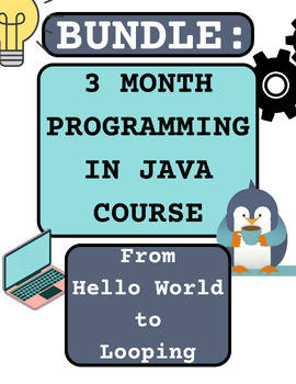 Preview of Bundle: Programming in Java Course- Intro to Java to Looping