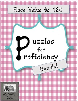 Preview of Bundle - Puzzles for Proficiency - Place Value in 1st grade bundle!