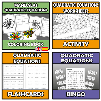 Preview of Bundle - Quadratic equations - 12 ITEMS