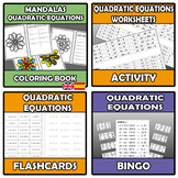 Bundle - Quadratic equations - 12 ITEMS