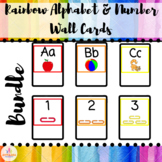 Bundle Rainbow Alphabet & Number Wall Cards Set