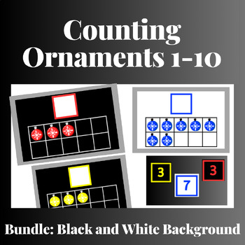 Preview of Bundle: Rainbow Ornament Counting (1-10)