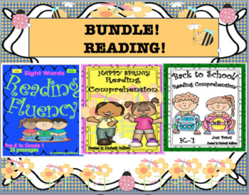 Preview of Bundle Reading Comprehension Google Slides Independent Workbook