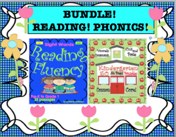 Preview of Bundle Reading Comprehension Phonics Google Slides Independent Workbook