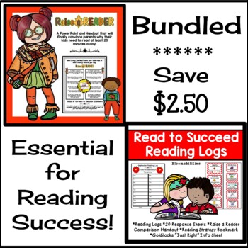Preview of Bundle: Reading Essentials (Reading Logs & Powerful Raise a Reader Presentation)