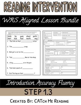 Preview of Bundle: Reading Intervention, Intro, Accuracy, Fluency Lessons 1.3 (WRS aligned)