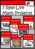 Bundle - Real Life Math Projects - Printable & Distance Le