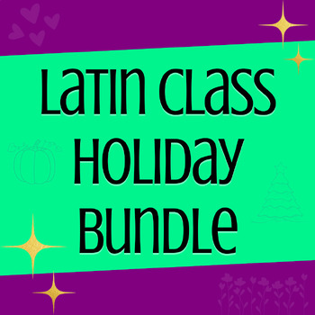 Preview of Bundle: Holidays for Latin Class