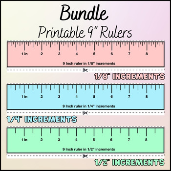 Ruler Measurement Tools: Printable Rulers (9 Inches and 22