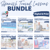 Bundle -SIX Spanish Travel Lessons - Train, Taxi, Hotel, F