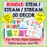 Bundle - STEM Classroom Decor 3D Banners and Posters
