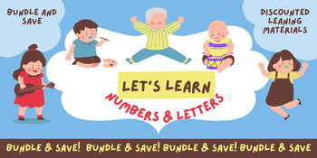 Preview of Bundle & Save- Learn Numbers,Trace Letters & Simple sight words - 127 worksheets