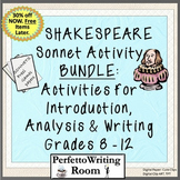 Shakespeare BUNDLE: Introduction, Analysis & Writing Activ