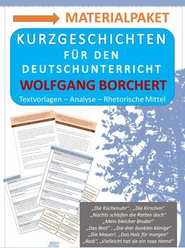 Preview of Bundle: Short stories by Wolfgang Borchert: text analysis and stylistic devices