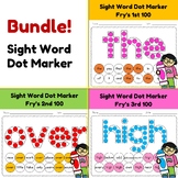 Bundle! Sight Word Dot Marker Fry’s 1st , 2nd, 3rd (300 words)