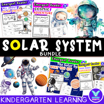 Preview of Bundle Solar System - Science Emergent Reader Kindergarten NO PREP Activity