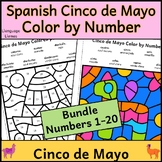 Bundle Spanish Cinco de Mayo Color by Number and Teen Numb