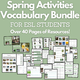 Bundle: Spring Activities Vocabulary Unit for High School 