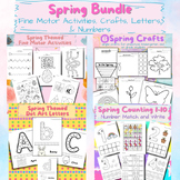 Bundle: Spring Fine Motor Activities, Easter Crafts, Dot A