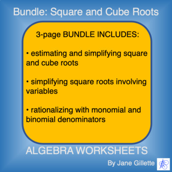 Preview of Bundle: Square and Cube Roots