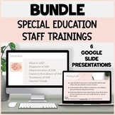 Bundle Staff Trainings for Special Education and Behavior 