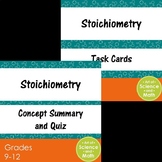 Bundle - Stoichiometry and Task Cards - Distance Learning