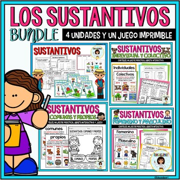 Preview of Bundle: Sustantivos (Spanish Nouns)