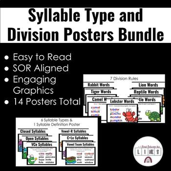 Preview of Bundle: Syllable Types and Division Posters