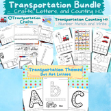 Bundle: TRANSPORTATION Letters Numbers and Crafts, Vehicle