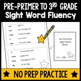 Take Home or at School Weekly Sight Word Fluency Practice 