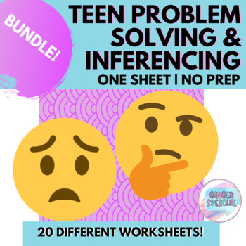 Preview of Bundle | Teen Problem Solving & Inferencing