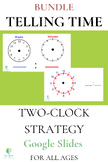 Bundle: Telling Time Unique 2-Clock Strategy; Google Slide