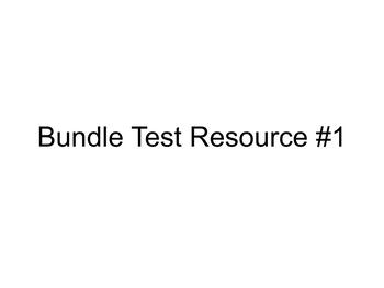 Preview of Bundle Test Resource #1