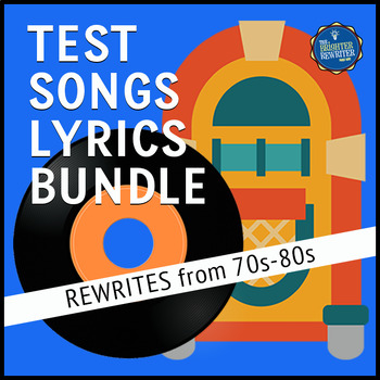 Preview of Testing Song Lyrics Bundle 70s to 80s