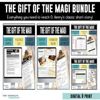 Preview of Bundle - The Gift of the Magi Close Reading & Escape Room - Print & Digital