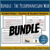Bundle: The Peloponnesian War Guided Notes (Teacher & Stud