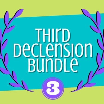 Preview of Bundle: Third Declension Worksheets and Practice Activities (Latin Nouns)