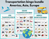 Bundle Transportation Bingo Europe, Asia, America